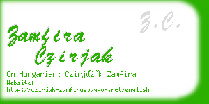 zamfira czirjak business card